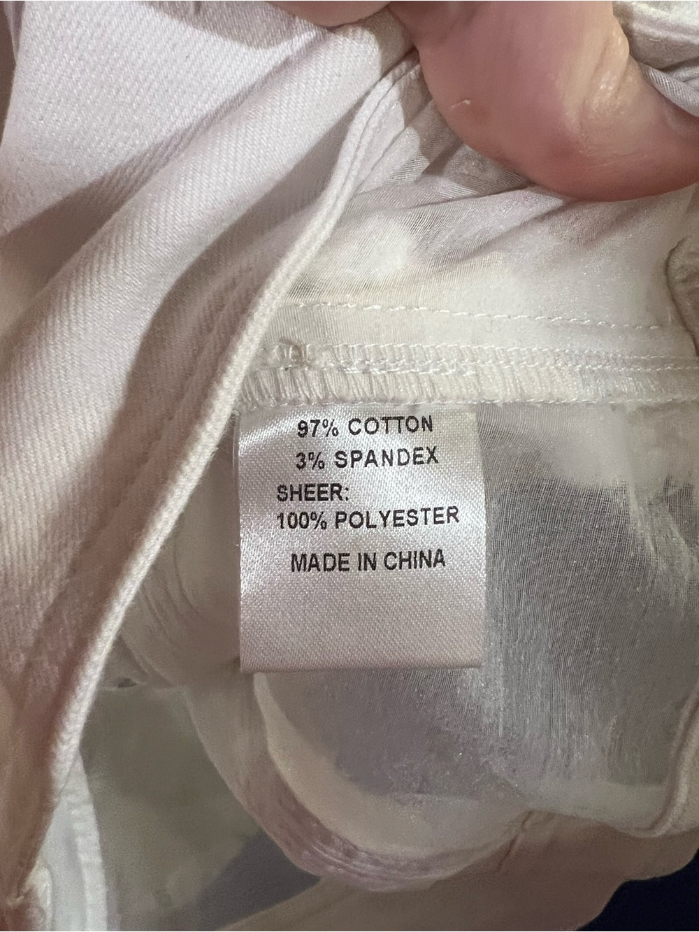 NWT AZI White Frayed Sheer Denim-Style Jacket $103 - Picture 9 of 10